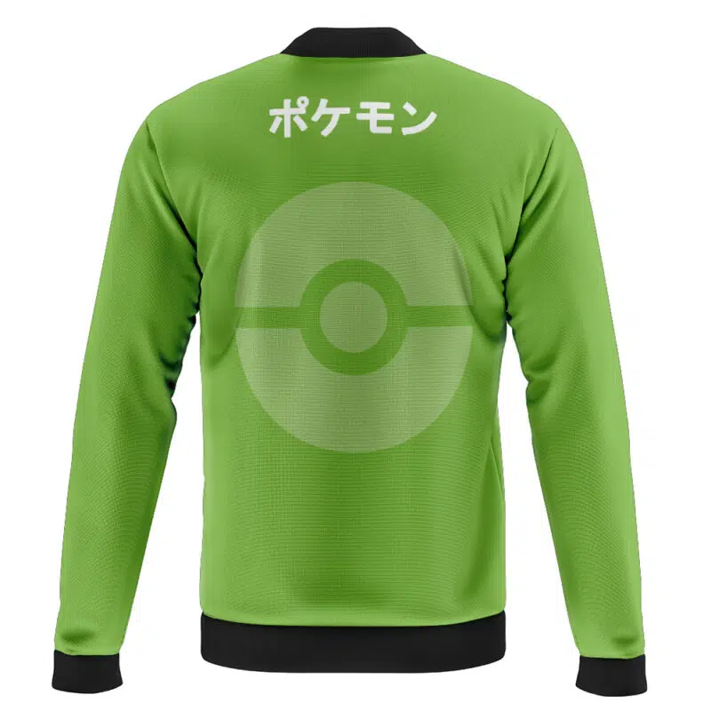 Rayquaza Face Pokemon Casual Bomber Jacket - Image 2