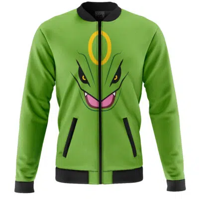 Rayquaza Face Pokemon Casual Bomber Jacket