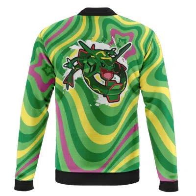 Rayquaza Trippy Pokemon Casual Bomber Jacket
