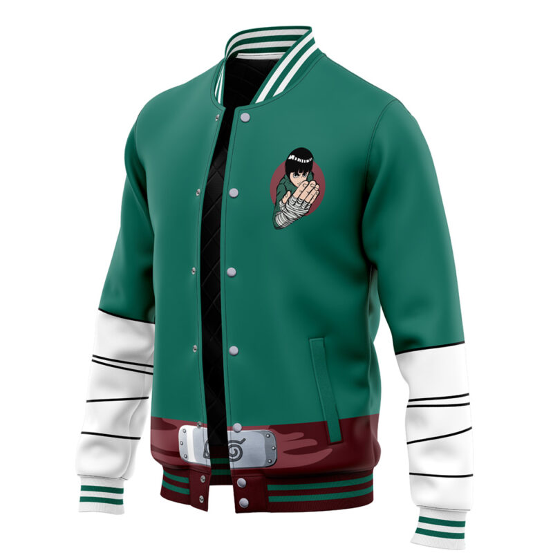Rock Lee Shippuden Varsity Jacket - Image 3