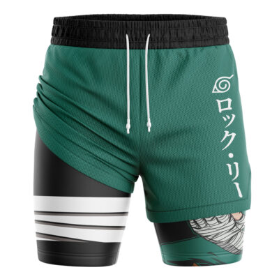 Rock Lee V2 Shippuden 2-in-1 Performance Shorts
