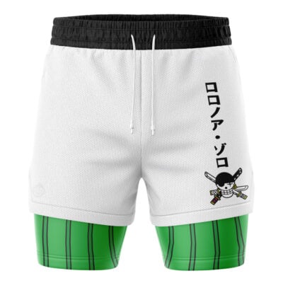 Roronoa Zoro One Piece 2-in-1 Performance Shorts