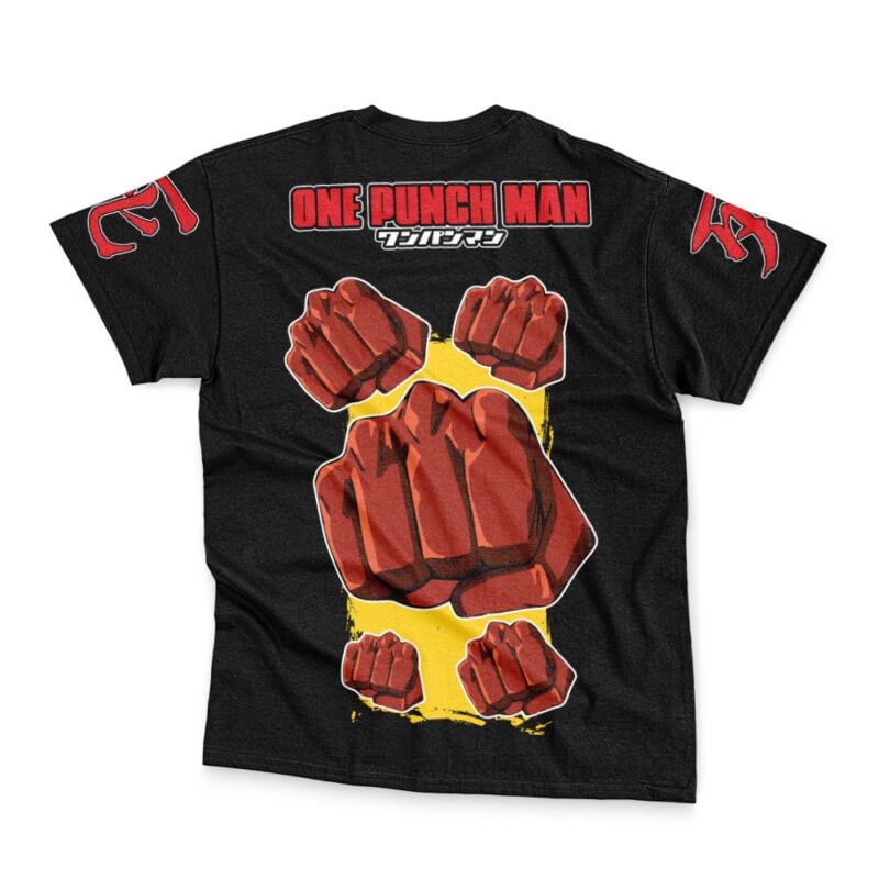 Saitama Hero For Fun One Punch Man Streetwear T-Shirt - Image 4