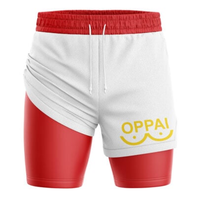 Saitama Oppai One Punch Man 2-in-1 Performance Shorts