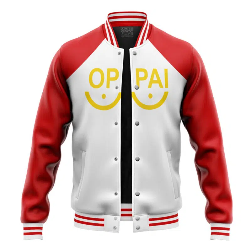 Saitama Oppai One Punch Man Varsity Jacket