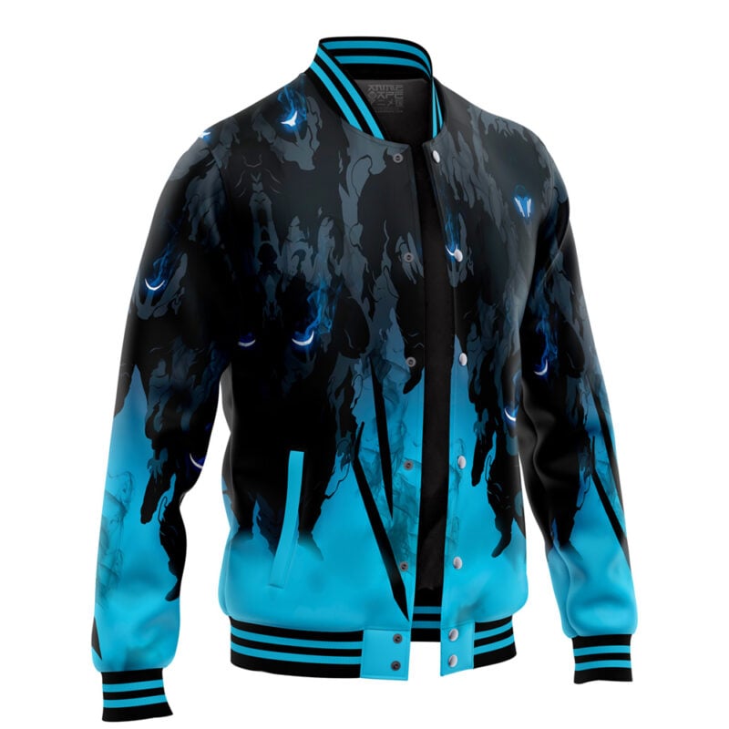 Shadow Monarch Solo Leveling Varsity Jacket - Image 2