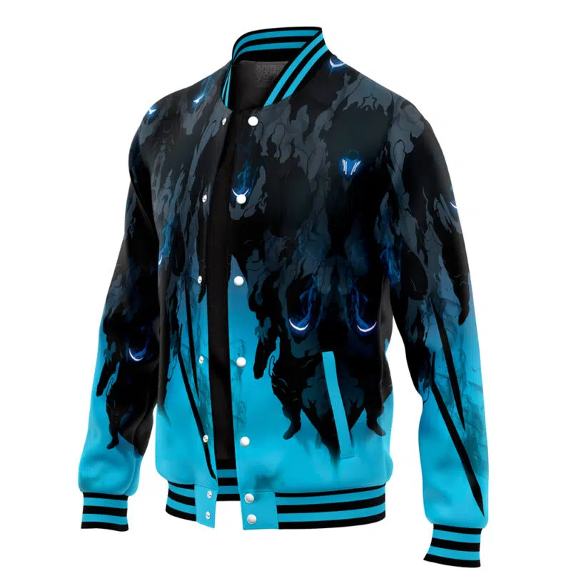 Shadow Monarch Solo Leveling Varsity Jacket - Image 3