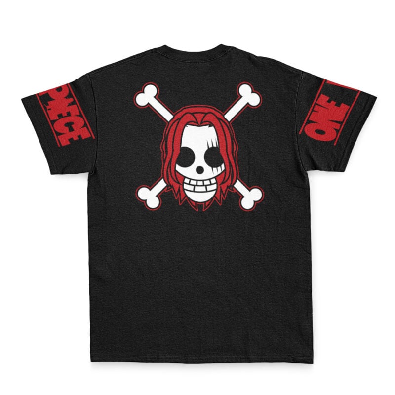 Shanks Dead Or Alive One Piece Streetwear T-Shirt - Image 3