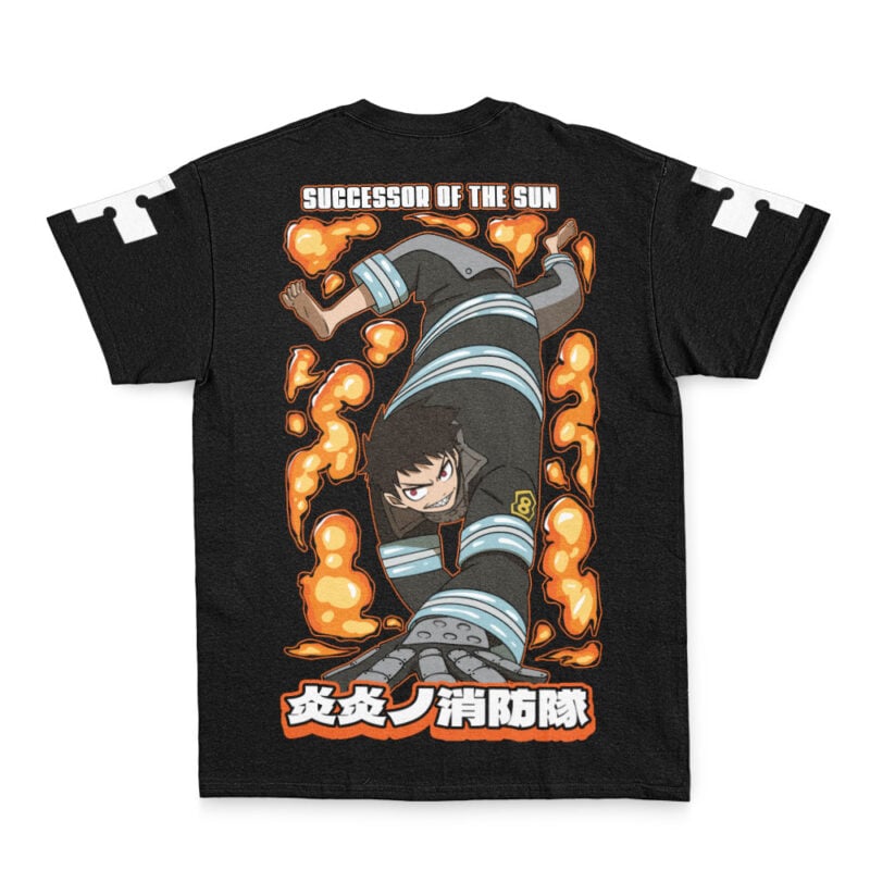 Shinra Kusakabe Successor Fire Force Streetwear T-Shirt - Image 3