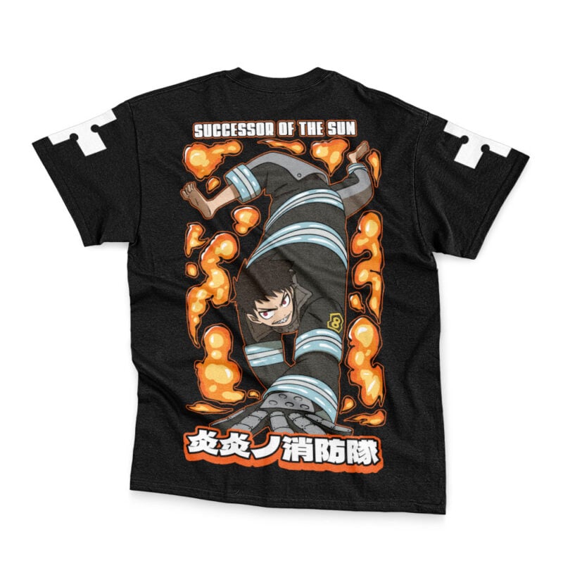 Shinra Kusakabe Successor Fire Force Streetwear T-Shirt - Image 4