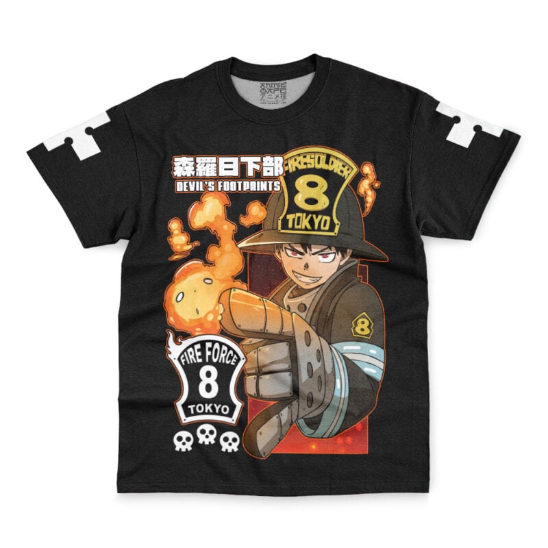 Shinra Kusakabe Successor Fire Force Streetwear T-Shirt - Image 2