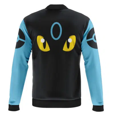 Shiny Umbreon Face Pokemon Casual Bomber Jacket