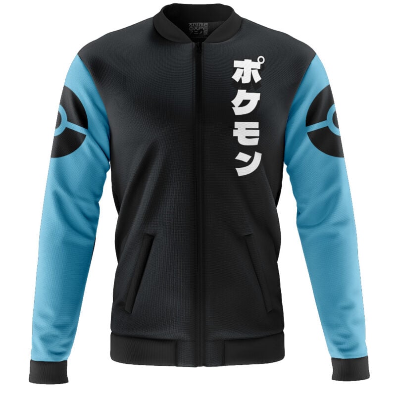 Shiny Umbreon Face Pokemon Casual Bomber Jacket - Image 2