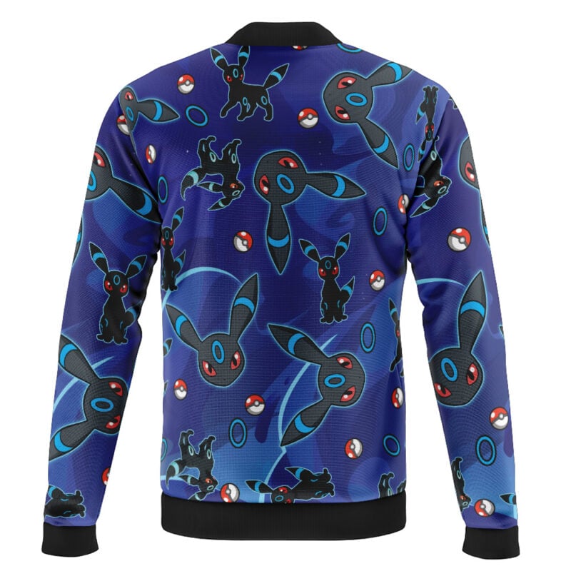 Shiny Umbreon Pattern Pokemon Casual Bomber Jacket - Image 2