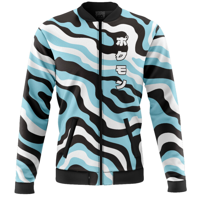 Shiny Umbreon Trippy Pokemon Casual Bomber Jacket - Image 2