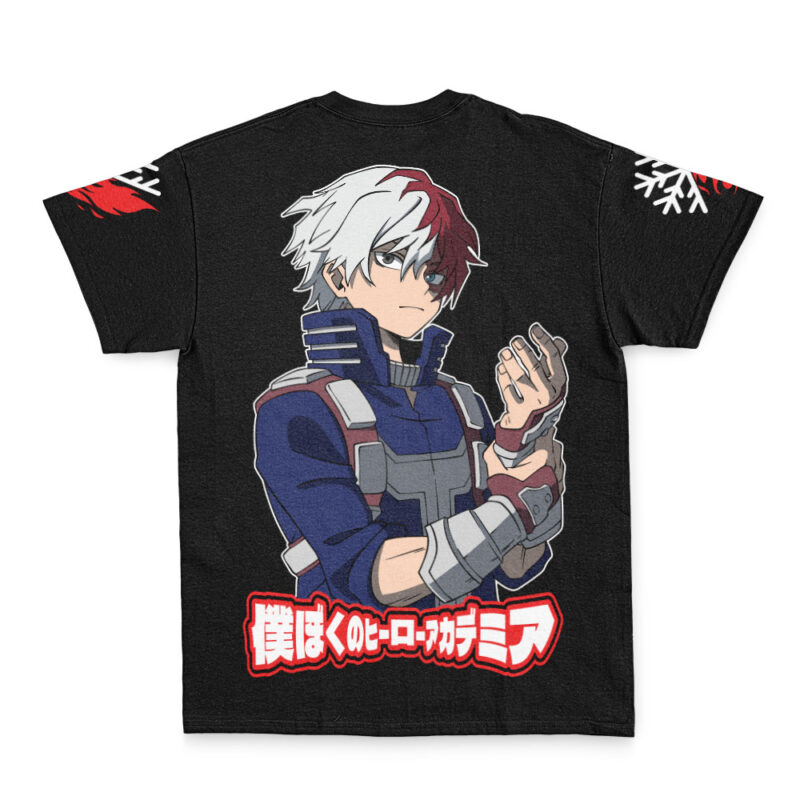 Shoto Todoroki Cold and Hot My Hero Academia Streetwear T-Shirt - Image 3