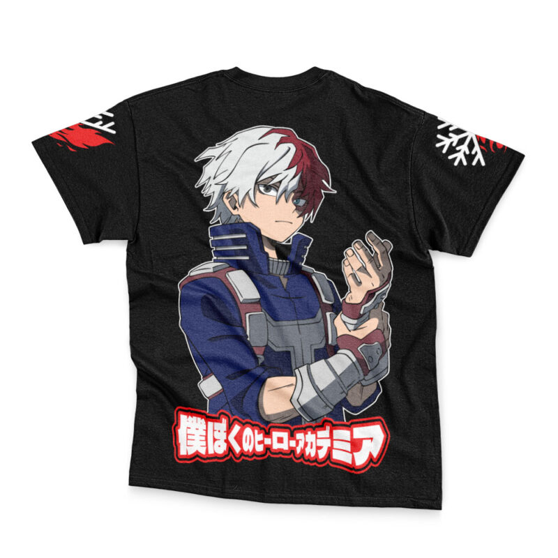 Shoto Todoroki Cold and Hot My Hero Academia Streetwear T-Shirt - Image 4