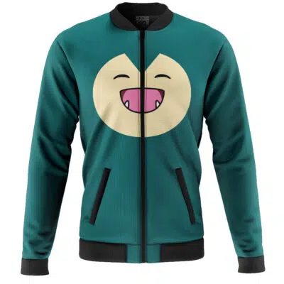 Snorlax Face Pokemon Casual Bomber Jacket
