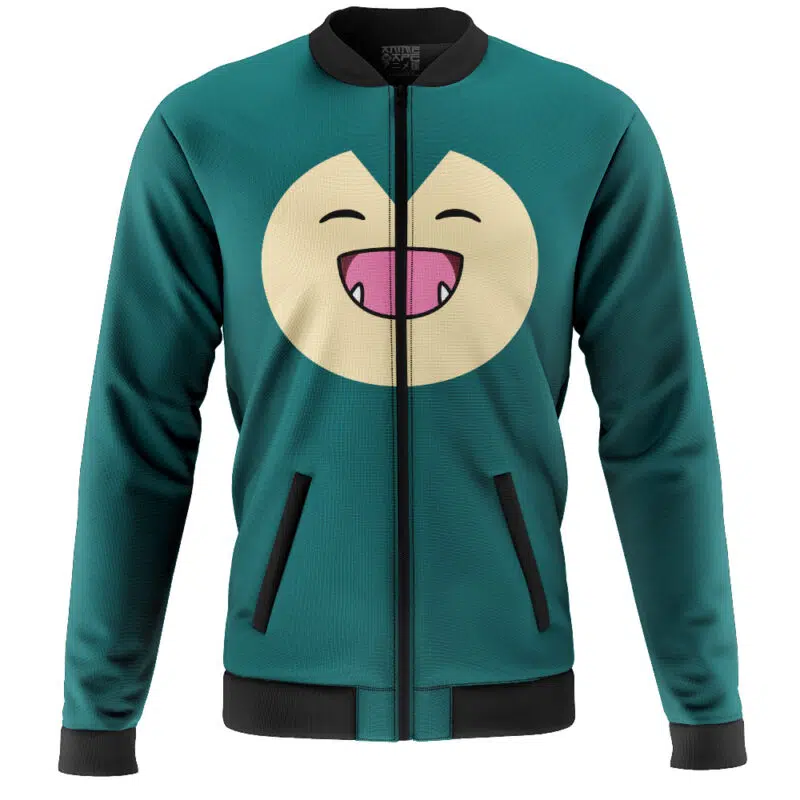 Snorlax Face Pokemon Casual Bomber Jacket
