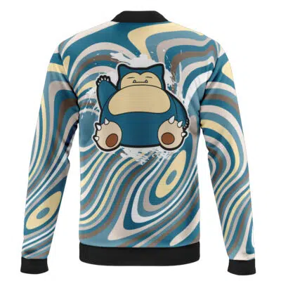 Snorlax Trippy Pokemon Casual Bomber Jacket