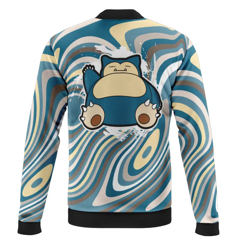 Snorlax Trippy Pokemon Casual Bomber Jacket