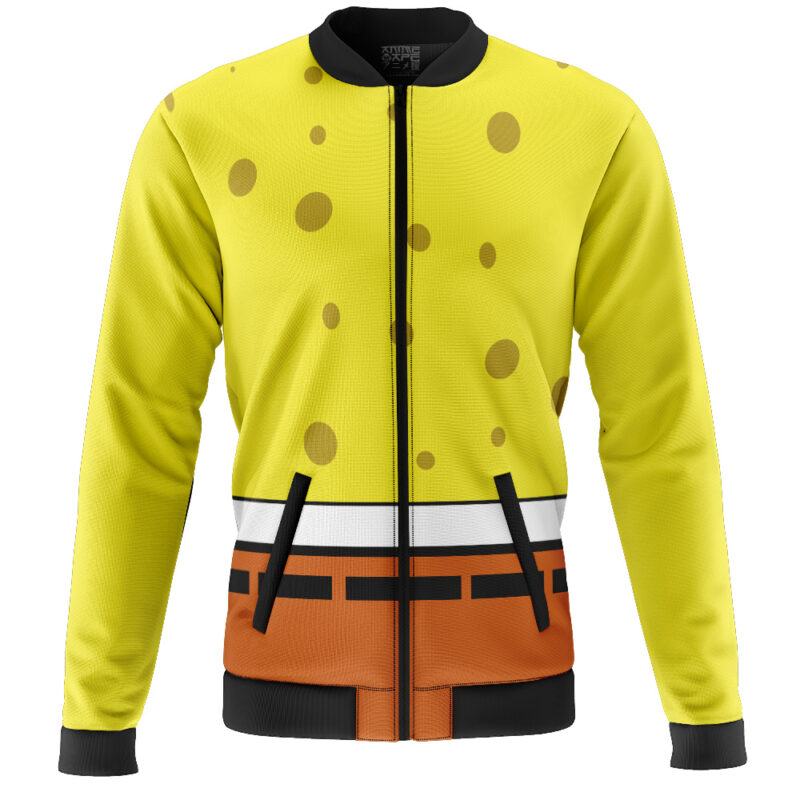 Spongebob Face Spongebob Squarepants Casual Bomber Jacket - Image 2