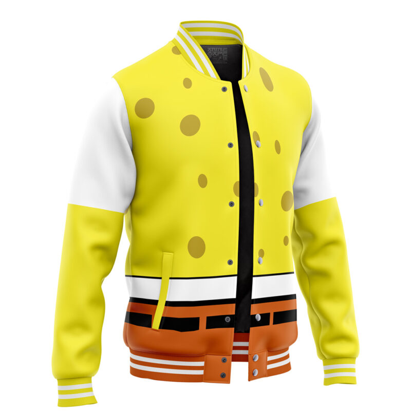 Spongebob Face Spongebob Squarepants Varsity Jacket - Image 2