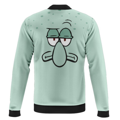 Squidward Face Spongebob Squarepants Casual Bomber Jacket