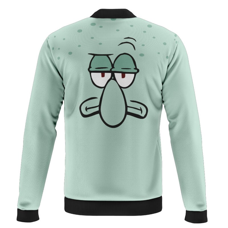 Squidward Face Spongebob Squarepants Casual Bomber Jacket