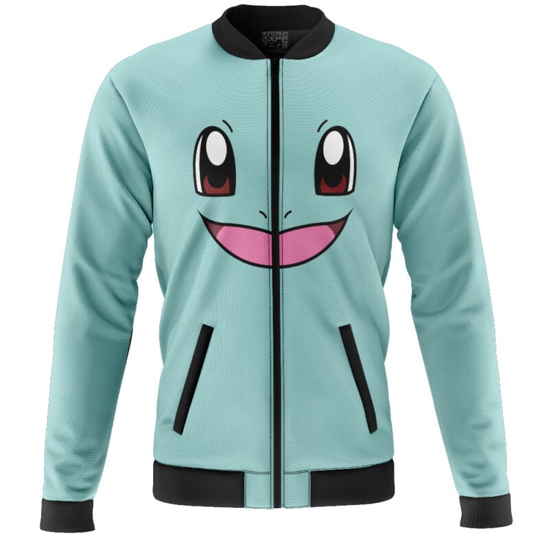 Squirtle Face Pokemon Casual Bomber Jacket