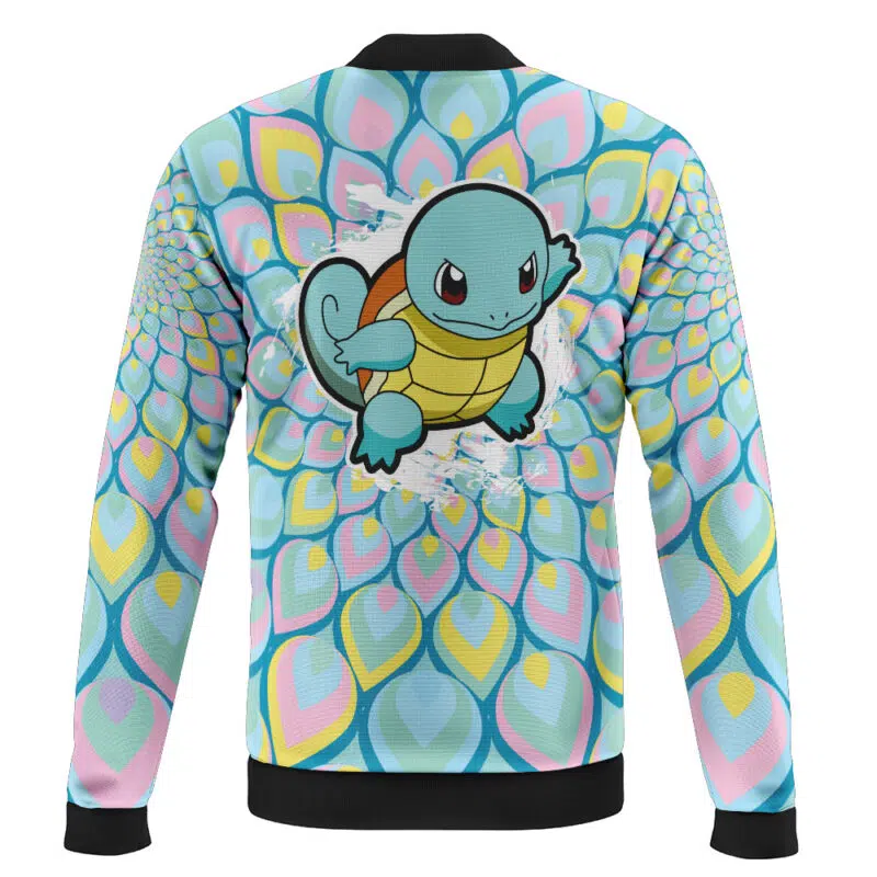 Squirtle Trippy Pokemon Casual Bomber Jacket
