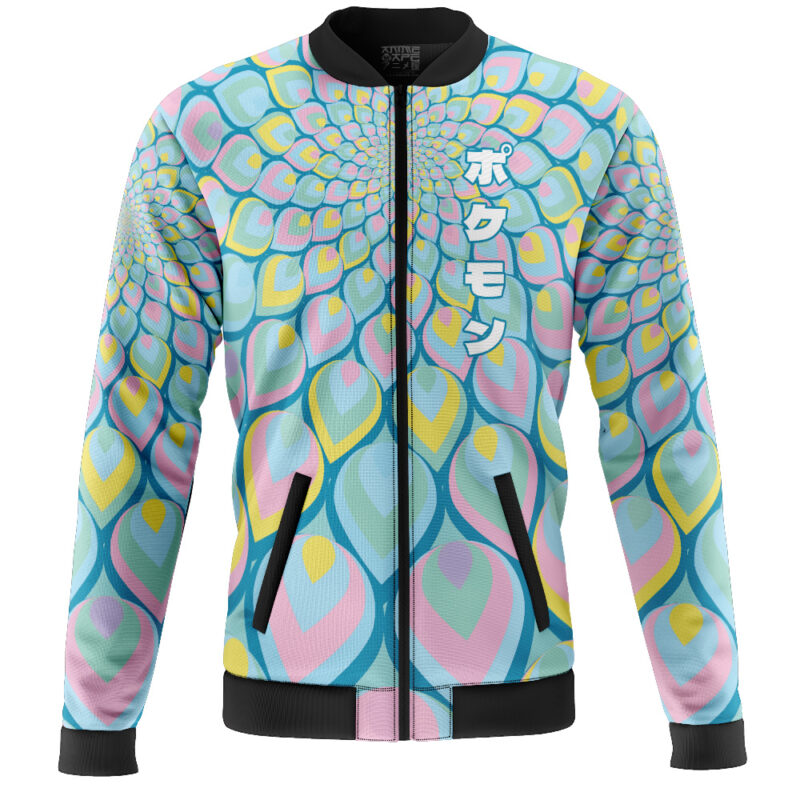 Squirtle Trippy Pokemon Casual Bomber Jacket - Image 2