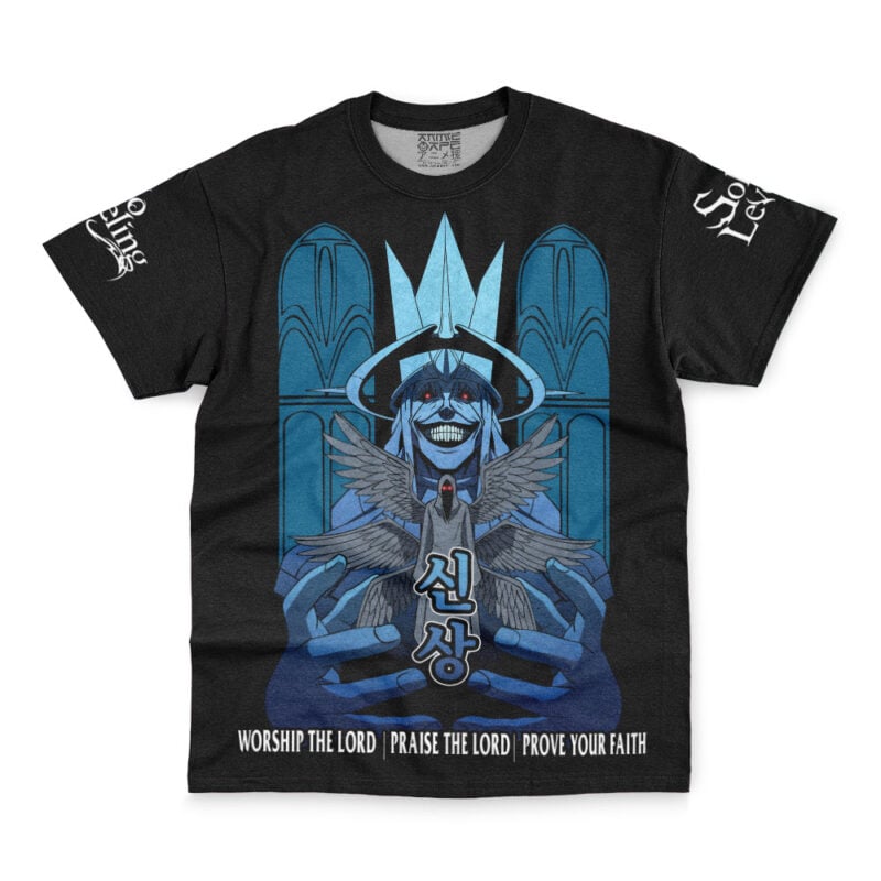 Statue Of God Worship Solo Leveling Streetwear T-Shirt - Image 2