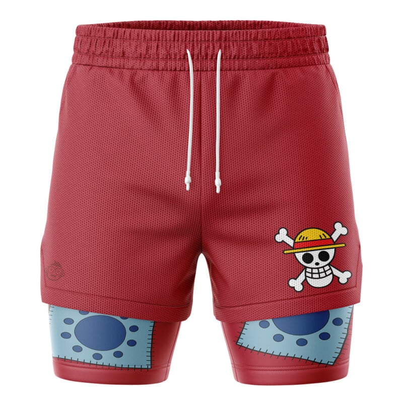 Straw Hats Luffy One Piece 2-in-1 Performance Shorts