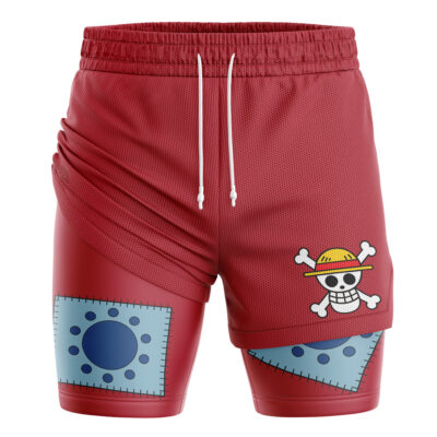 Straw Hats Luffy One Piece 2-in-1 Performance Shorts