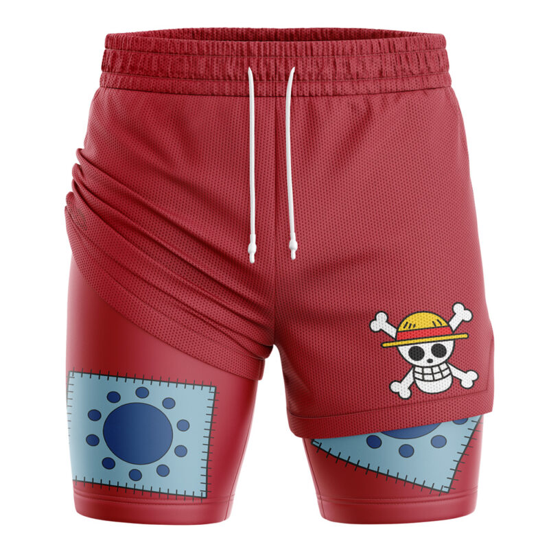 Straw Hats Luffy One Piece 2-in-1 Performance Shorts