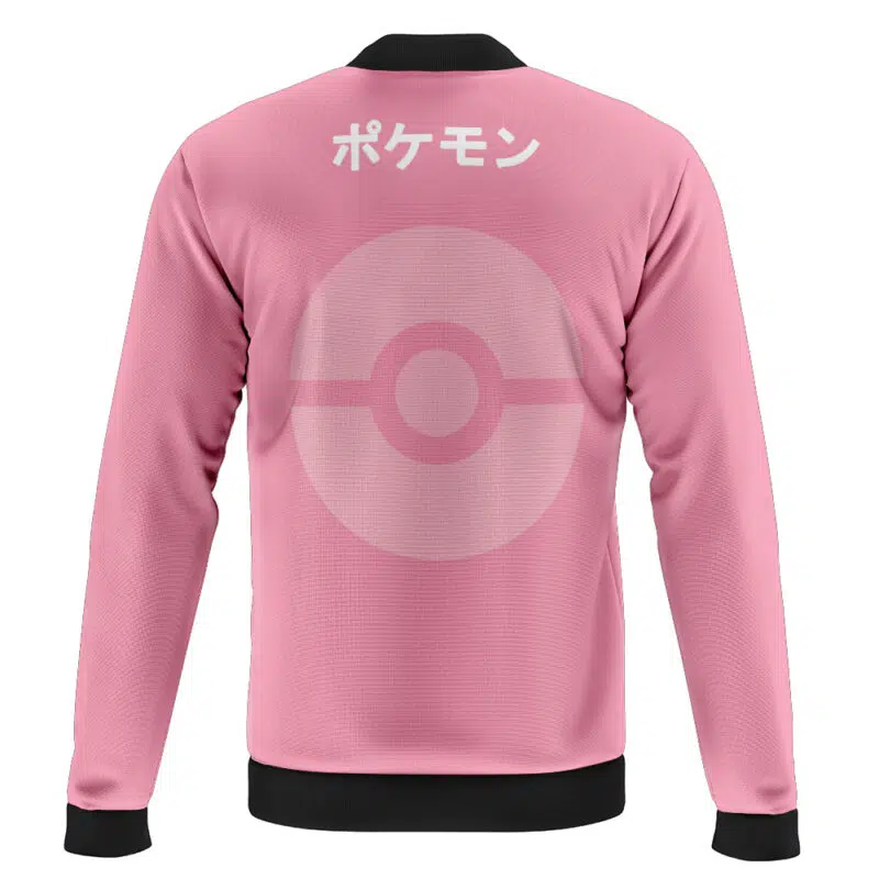 Sylveon Face Pokemon Casual Bomber Jacket - Image 2