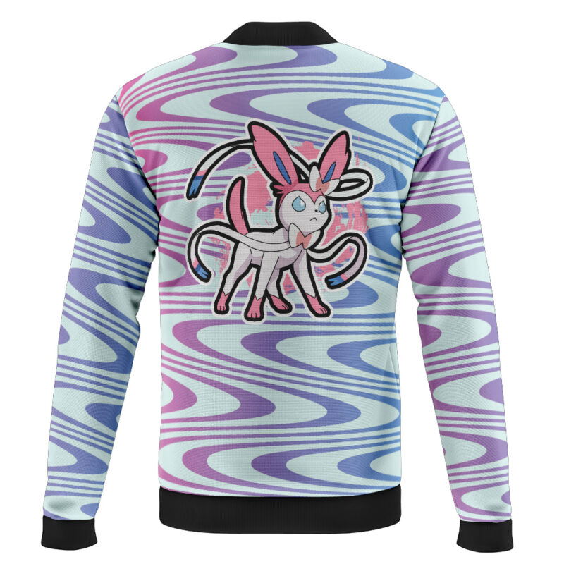 Sylveon Trippy Pokemon Casual Bomber Jacket