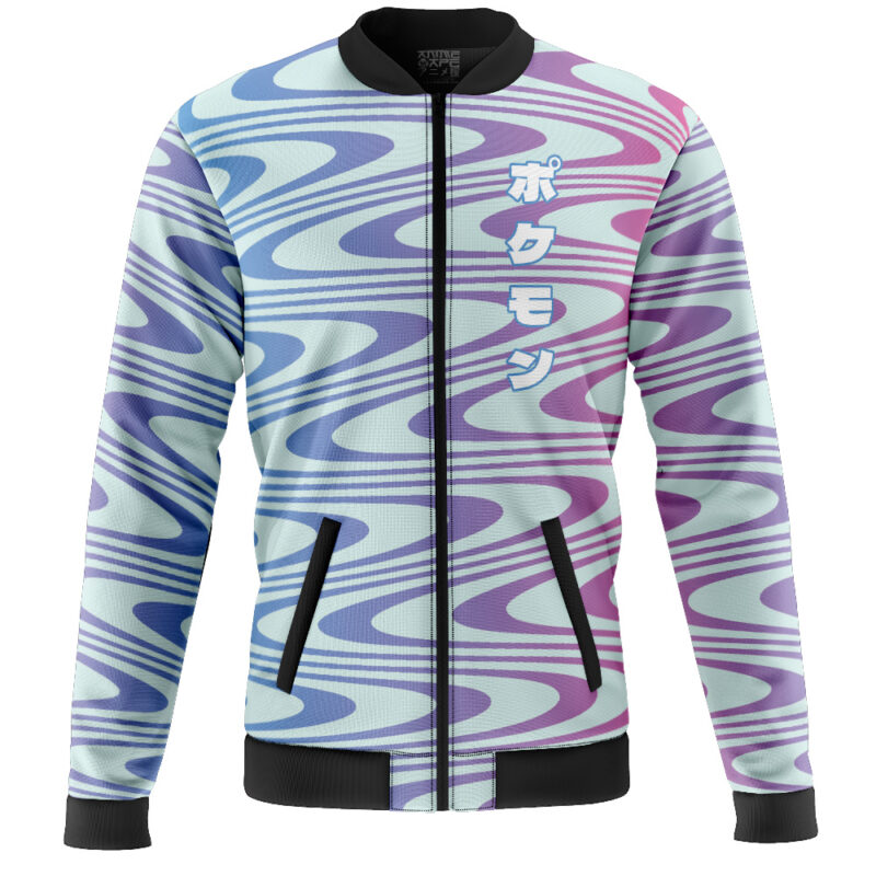 Sylveon Trippy Pokemon Casual Bomber Jacket - Image 2