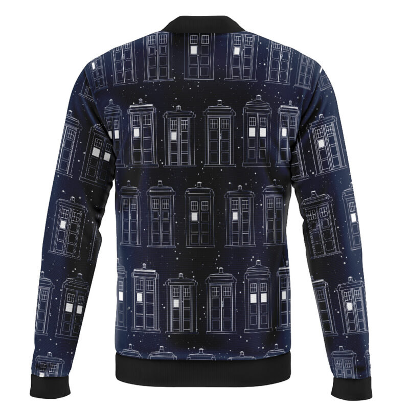 Tardis Doctor Who Casual Bomber Jacket - Image 2