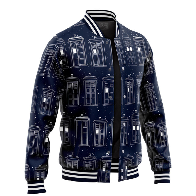 Tardis Doctor Who Varsity Jacket - Image 2