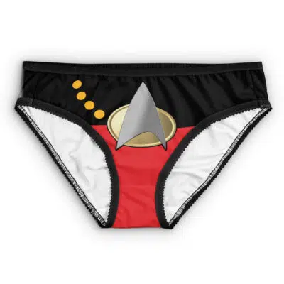 The Next Generation Red Star Trek Panties