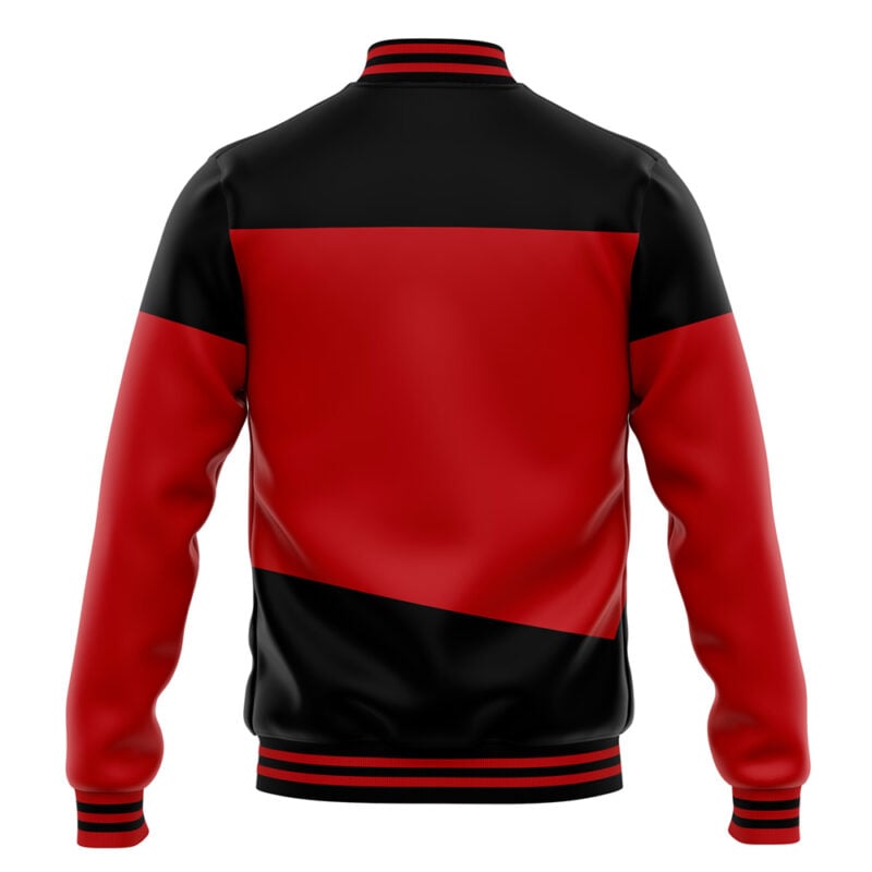 The Next Generation Red Star Trek Varsity Jacket - Image 4
