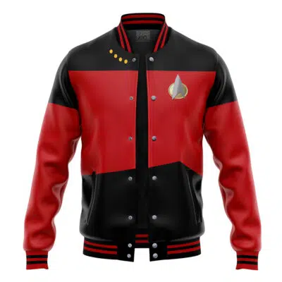 The Next Generation Red Star Trek Varsity Jacket