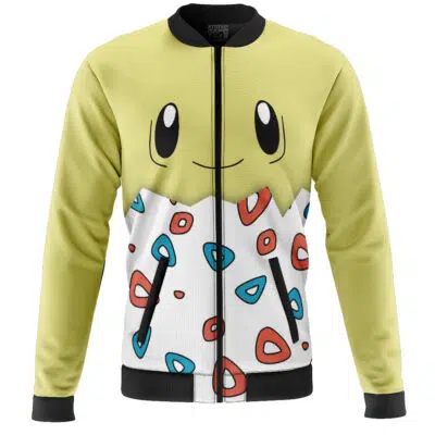Togepi Face Pokemon Casual Bomber Jacket