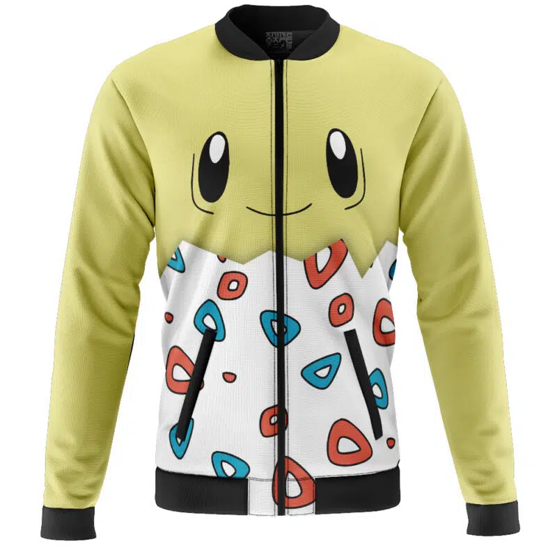 Togepi Face Pokemon Casual Bomber Jacket