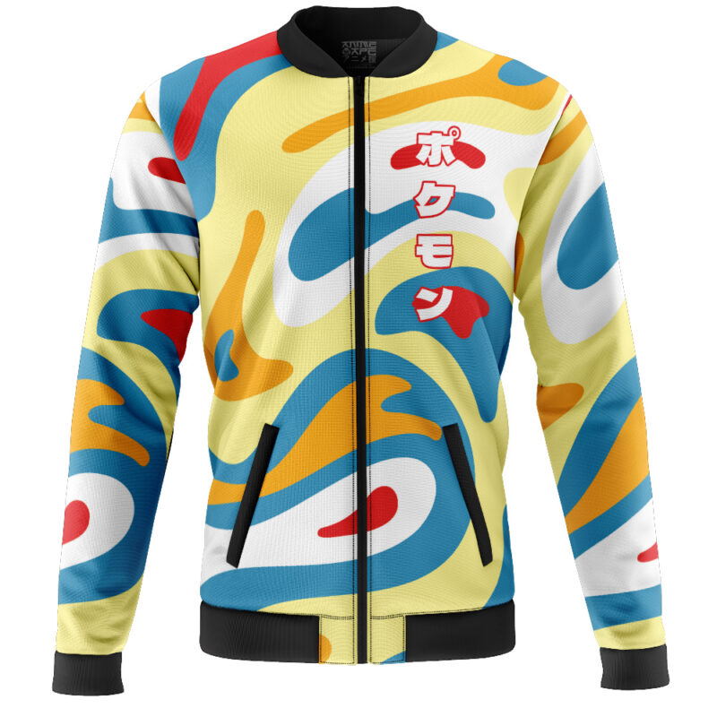 Togepi Trippy Pokemon Casual Bomber Jacket - Image 2