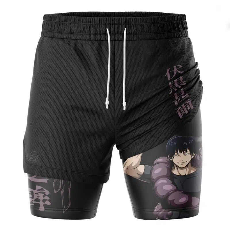Toji Fushiguro Jujustsu Kaisen 2-in-1 Performance Shorts