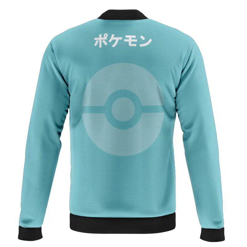 Totodile Face Pokemon Casual Bomber Jacket - Image 2