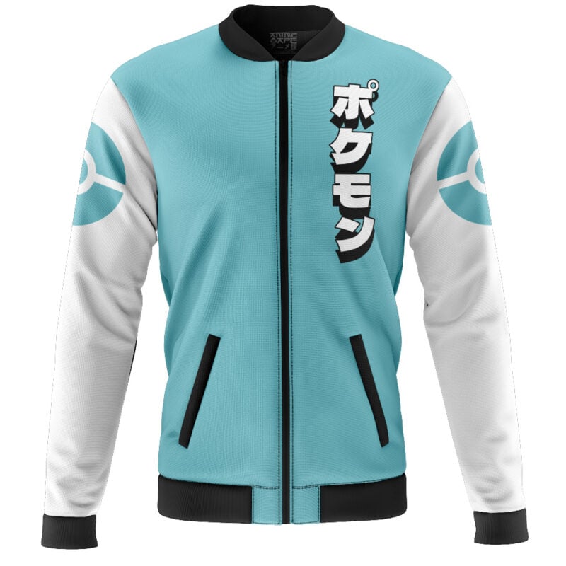Totodile Face Pokemon Casual Bomber Jacket - Image 2